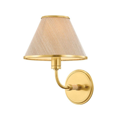 Shore Road 1 Light Wall Sconce 11.5 Inch X 8.25 Inch Wide by Hudson Valley - 9831-AGB