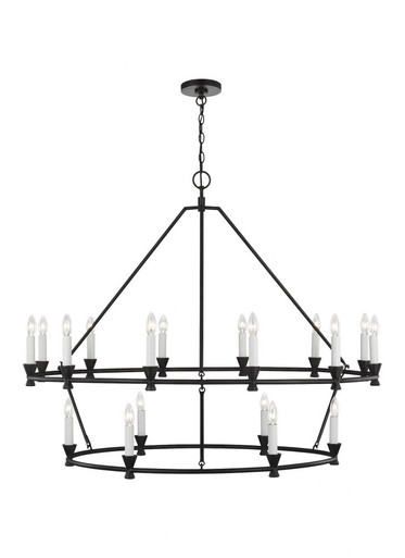 Keystone 18 Light Oversized 2 Tier Chandelier by Visual Comfort Studio - cc11818ai