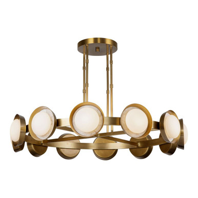 Alonso 40W LED Chandelier 8.5 Inch Tall and 50.5 Inch Wide by Alora - CH320050-UNV
