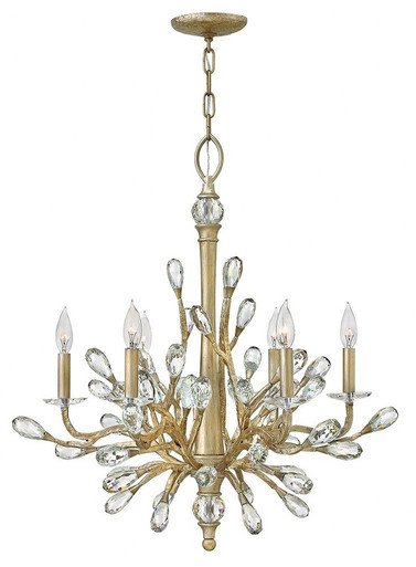 Eve 6 Light Medium Nature Inspired Chandelier by Fredrick Ramond - FR46806CPG