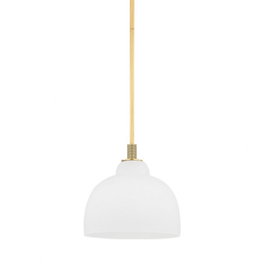 Oberon 1 Light Medium Pendant by Hudson Valley - 7515-AGB