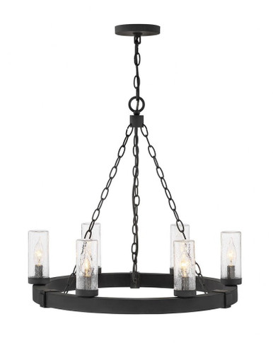 Sawyer 30W 6 LED Light Large Outdoor Pendant by Hinkley - 29206BK