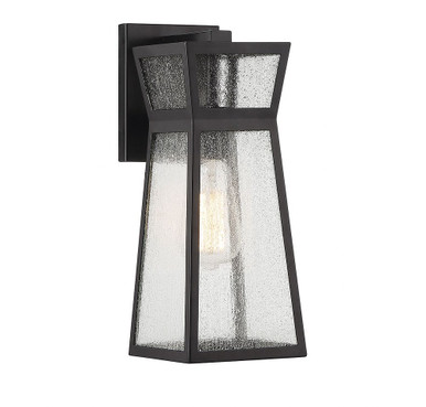 Millford 1 Light Outdoor Wall Lantern 14 Inch Tall by Savoy House - 5-634-BK
