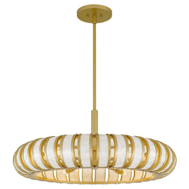 Knight 15W 6 LED Pendant 13.5 Inch Tall and 30 Inch Wide by Quoizel - KNIG2830SGD
