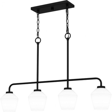 Nielson 4 Light Oversized Linear Chandelier by Quoizel - NIE436