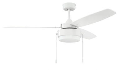 Intrepid 52 Inch Ceiling Fan with Light Kit by Craftmade - INT52W3