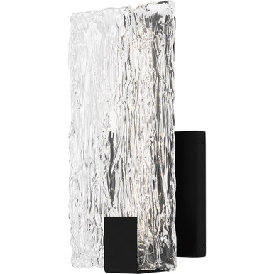 Winter 16W 1 LED Wall Sconce 12 Inch Tall by Quoizel - PCWR8506MBK