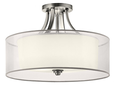 Lacey 4 Light 20 Inch Wide Semi Flush Mount by Kichler - 42387