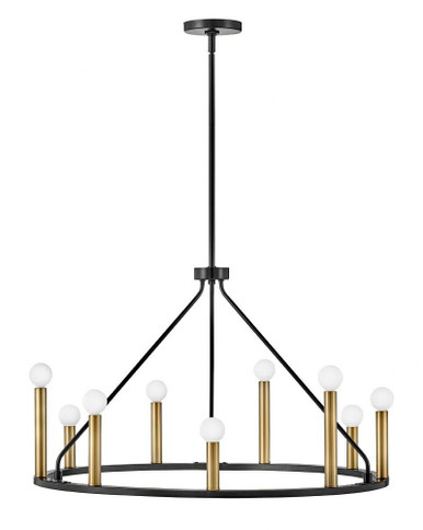 Lazlo 9 Light Large Chandelier by Lark - 83158BK