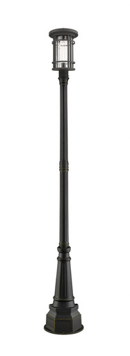 Jordan 1 Light Outdoor Post Mount Lantern 14.25 x 99.5 Inches by Z-Lite - 570PHB-564P-ORB