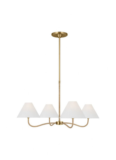 Laguna 4 Light Oversized Chandelier by Visual Comfort Studio - CC1704BBS