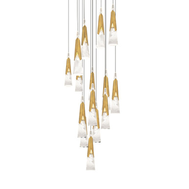 Kilt 118.4W 15 LED Light Large Pendant by Modern Forms - PD-44415R