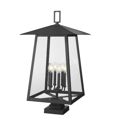 Rainer 6 Light Outdoor Pier Mount 32.5 x 17.5 Inches by Z-Lite - 5015PHXXLS-SQPM-BK