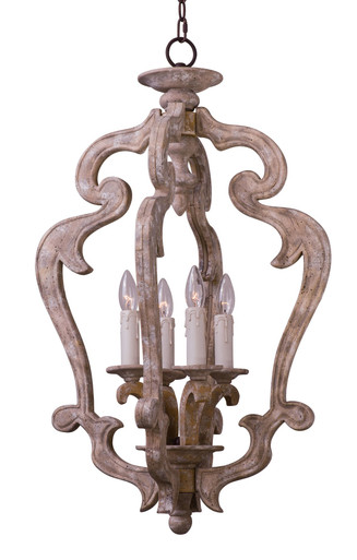 Olde World 4 Light Small Chandelier by Maxim - 39603SW
