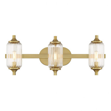 Holton 3 Light Bath Vanity 9 Inch Tall and 24 Inch Wide by Savoy House - 8-3024-3