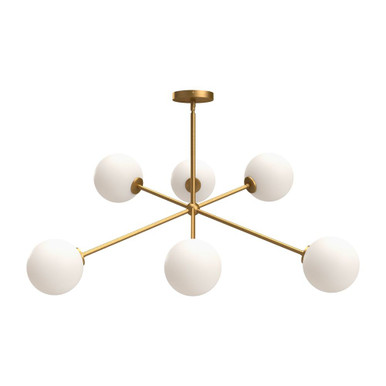 Cassia 6 Light Oversized Chandelier by Alora - CH549640