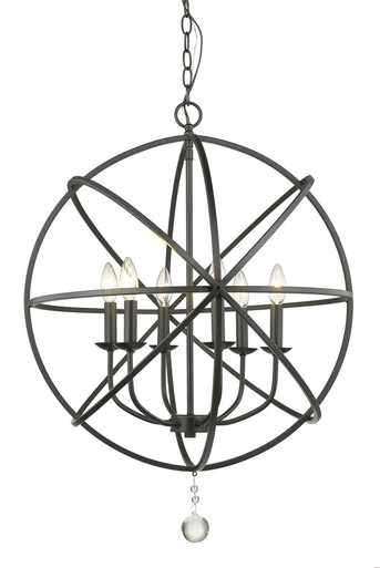 Tull 6 Light Chandelier 29.63 x 24 Inches Wide by Z-Lite - 458-24MB