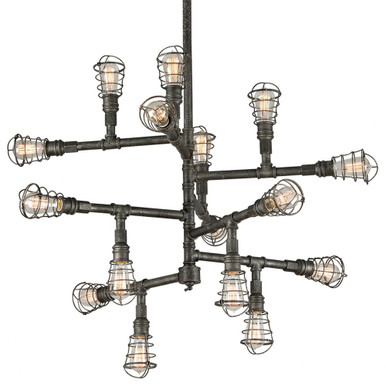 Conduit 16 Light Oversized Chandelier by Troy - F3818-APW