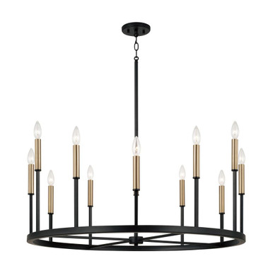 Davis 12 Light Chandelier 24 Inch Tall and 36 Inch Wide by Capital - 458301ER
