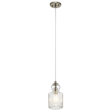 Riviera 1 Light Mini Pendant by Kichler - 43957