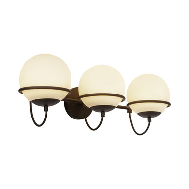 Alba 3 Light Bath Vanity 9.88 Inch Tall and 24.13 Inch Wide by Alora - WV458324MBOP