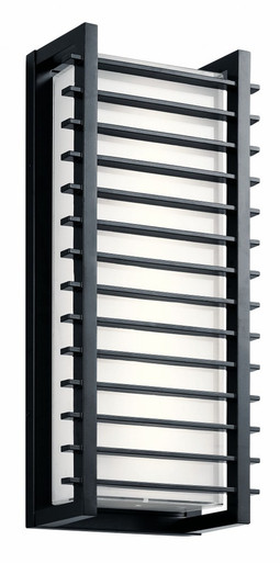 Rockbridge 2 Light Outdoor Wall Lantern 20.75 Inch Tall by Kichler - 49786BKLED