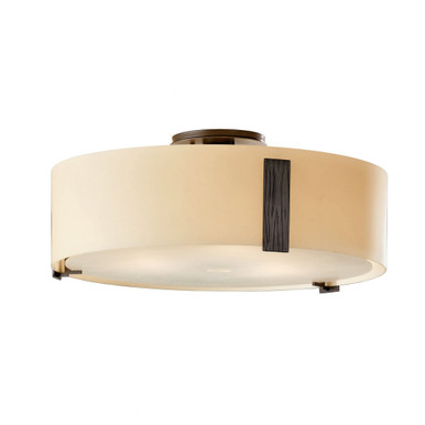 Impressions 3 Light 18 Inch Wide Semi Flush Mount by Hubbardton Forge - 126751