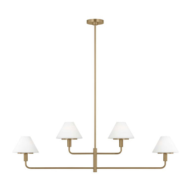 Mendota 4 Light Chandelier 15 Inch Tall and 50 Inch Wide by Generation - GLC1244