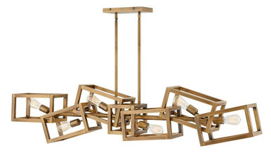 Ensemble 6 Light Oversized Linear Chandelier by Fredrick Ramond - FR42446