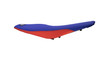 Available in Low/Standard/Tall height The low seat is roughly 1" shorter than stock while still keeping OEM width, the tall seat adds roughly an inch. Ultra-durable seat cover to prevent wear and tear from those who ride with knee braces. Softer foam than stock, Made in USA
