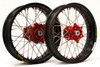 Dubya Cush-Drive Dirt Kit Red Hub, Black Rim, Red Spoke