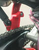 TMDesigns Inner Subframe Protector, Black  Inner sub frame guard protects frame & keeps chain running on center Works great with AB-21409 sprocket/case guard Must remove or modify the stock plastic countershaft/case guard Choose from red or black, made in USA