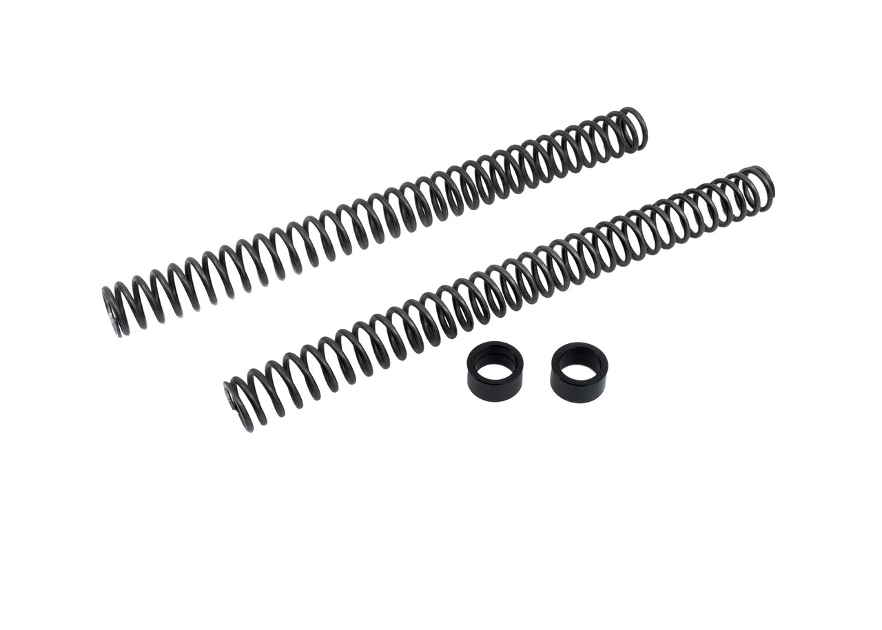 Constant progression through the entire stroke. Elimating OEM Progressive spring feeling. .36 kg for lighter riders .44 kg for heavy riders.