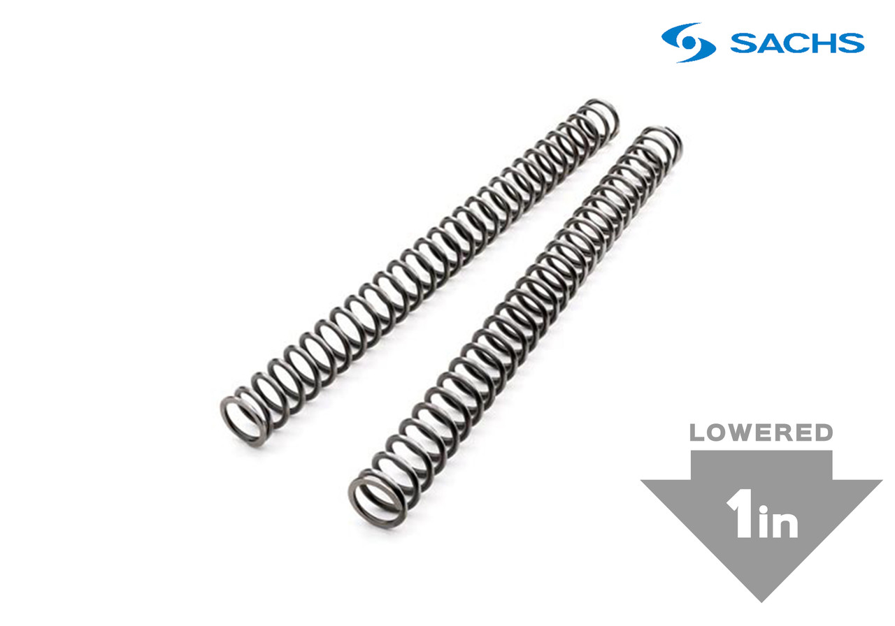 48mm Sachs Fork Springs, 1" Lower  Fork Springs for 1" RR/RR-S Lowering Kits Machined at the corresponding length needed for each lowering kit & not cut Available in .38kg-.52kg To be used with the 1" RR/RS/RR-S Lowering Kits only