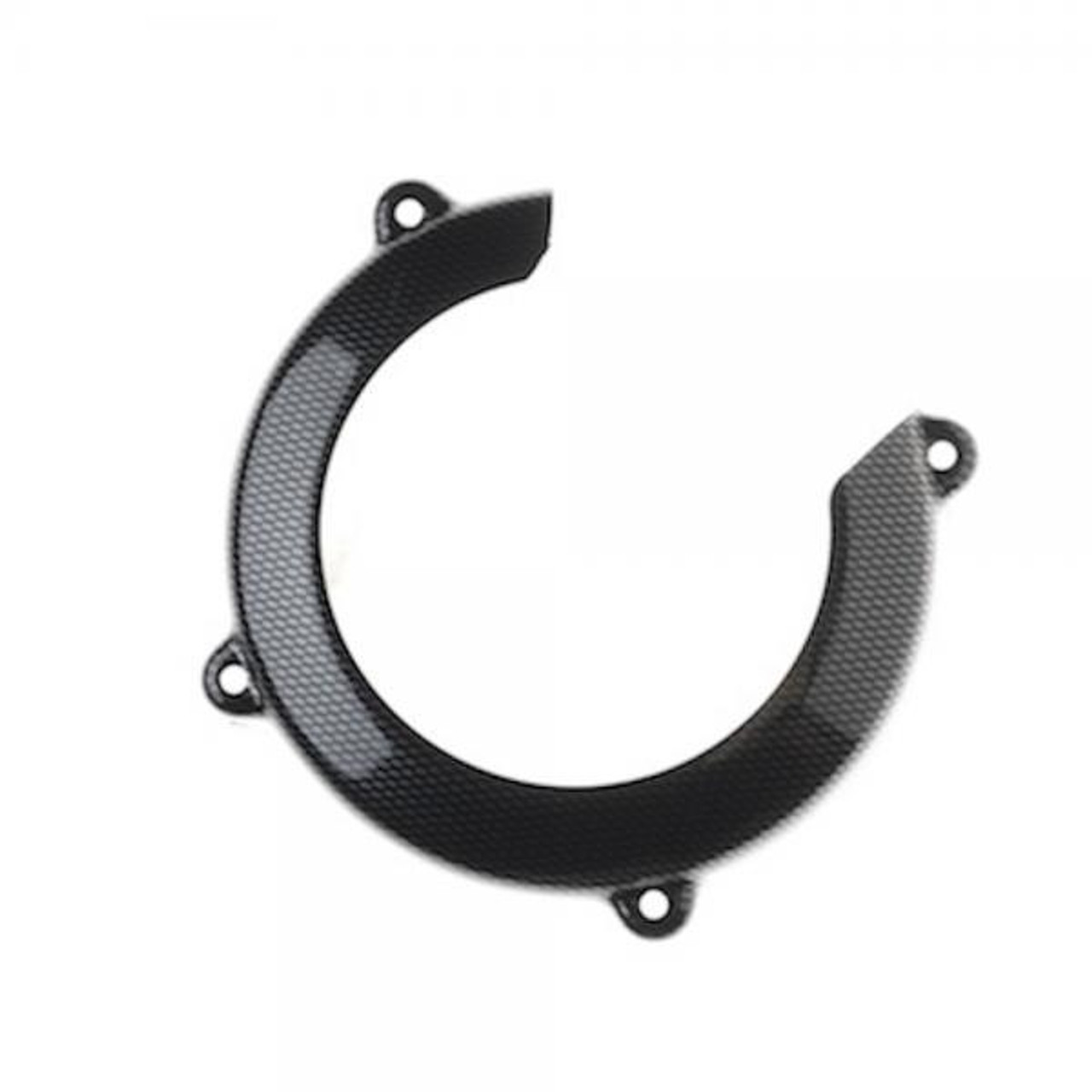The Jitsie flywheel cover protector prevents the flywheel cover from getting scratched or damaged during a crash.