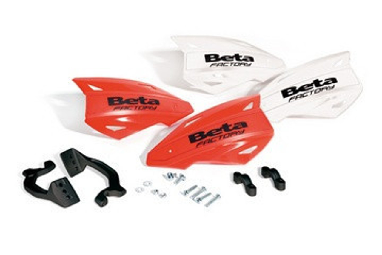 Beta Factory Handguards with mounts Available in Red or White