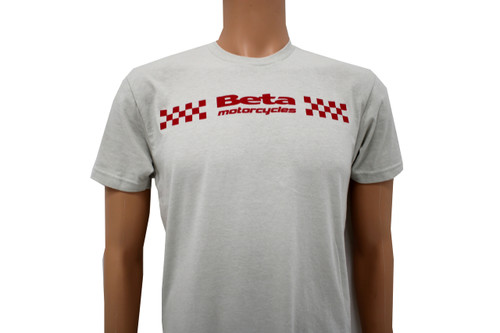 Checkered Flag Tee, Beige