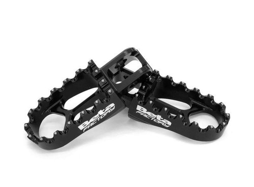 Beta Factory Footpegs, Alp,Evo/Sincro, Black