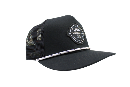 Beta Motorcycles Black Rope Hat