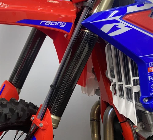 Beta USA Carbon Fiber Fork Guards, Twill Weave Pattern
