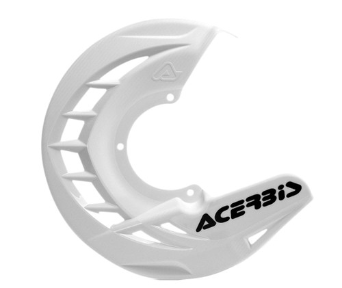 Acerbis Front Disc Guard, White Acerbis Front Disc Guard, White