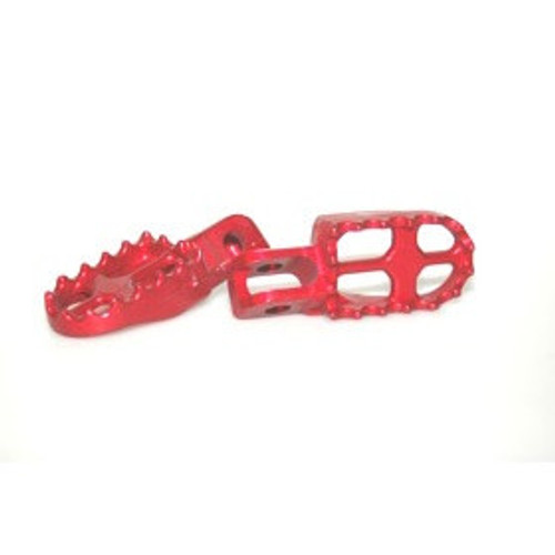 Aluminum Footpegs, Red Aluminum Footpegs, Red