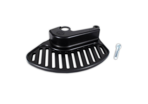 Front Brake Disc Guard, 2019+, Red Heavy-Duty Billet Aluminum design Protect the front disc from impacts Available in raw silver, or anodized Red, Black, or Blue Front Brake Disc Guard, 2019+, Red Heavy-Duty Billet Aluminum design Protect the front disc from impacts Available in raw silver, or anodized Red, Black, or Blue