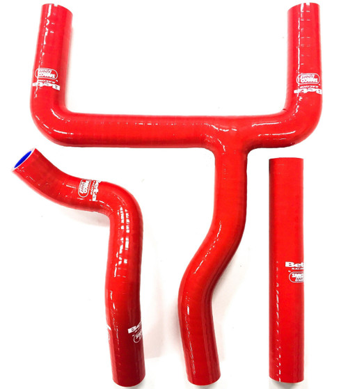 Samco Radiator Hose Kit, 125/200 RR Silicone Radiator Hose Kit for 125/200 RR 2-stroke Silicone hoses resist ozone, UV deterioration, & are more puncture resistant Hoses are made from the finest European silicone Special lining used on all hoses has outstanding resistance to harsh conditions In blue or red, Fits all 2018-2019 125/200 RR 2-strokes Samco Radiator Hose Kit, 125/200 RR Silicone Radiator Hose Kit for 125/200 RR 2-stroke Silicone hoses resist ozone, UV deterioration, & are more puncture resistant Hoses are made from the finest European silicone Special lining used on all hoses has outstanding resistance to harsh conditions In blue or red, Fits all 2018-2019 125/200 RR 2-strokes