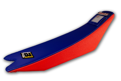Beta Racing Seat Cover w/ pocket, 20 That Factory racing look, has a sewn-in pocket for scorecard Looks great with Euro Race graphic set AB-11001-16, or America graphic set AB-21076 Beta Racing Seat Cover w/ pocket, 20 That Factory racing look, has a sewn-in pocket for scorecard Looks great with Euro Race graphic set AB-11001-16, or America graphic set AB-21076