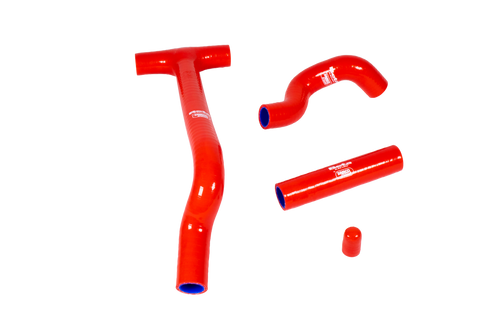 SAMCO Silicone Hose Kit, Red, EFI SAMCO Silicone Radiator Hose Kit for Electronic Fuel Injected Models Silicone hoses resist ozone & UV deterioration & are more puncture resistant. Made from the finest European silicones specifically designed for motorsport use Light blue SamTek lining used on all hoses delivers outstanding durability Hose kits include a plug to bypass the thermostat SAMCO Silicone Hose Kit, Red, EFI SAMCO Silicone Radiator Hose Kit for Electronic Fuel Injected Models Silicone hoses resist ozone & UV deterioration & are more puncture resistant. Made from the finest European silicones specifically designed for motorsport use Light blue SamTek lining used on all hoses delivers outstanding durability Hose kits include a plug to bypass the thermostat