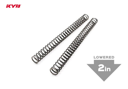 KYB Fork Springs  Available in a range of spring rates from 100-299 lbs. Fit's all 2020-2022 Race Editions & 2023+ 2" KYB Lowering Kits. KYB Fork Springs  Available in a range of spring rates from 100-299 lbs. Fit's all 2020-2022 Race Editions & 2023+ 2" KYB Lowering Kits.