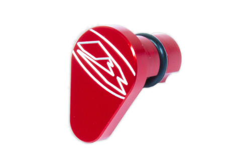Steering Lock Plug, 2020+ Beta USA billet steering lock plug Red anodized plug with logo Fills OEM steering lock hole when removed Fits all 2020+ RR/RR-S/RX
