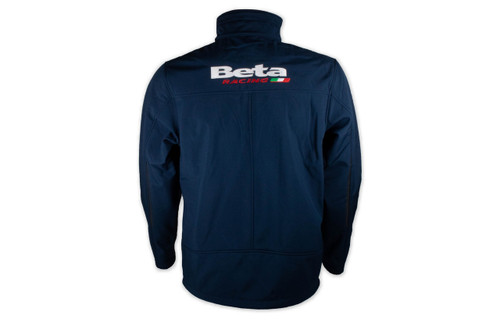 Beta Racing Soft Shell Jacket. This jacket comes in navy is rain resistant and has 3 separate pockets. Featuring Beta Racing on the front right chest and Beta Racing across the back. Available in Small, Medium, Large, Extra Large, 2XL.