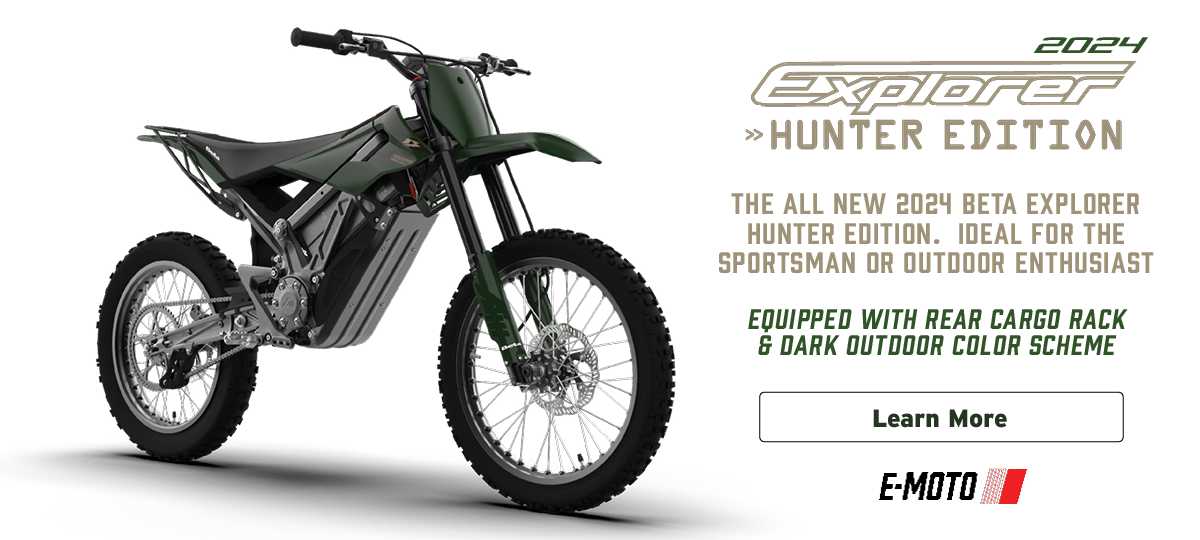 2024 Beta® Explorer E-Moto Hunter Edition